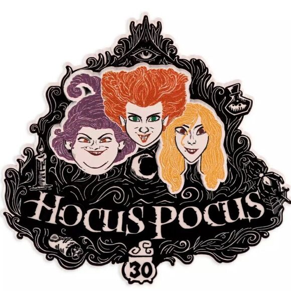 NEW Hocus Pocus 30th Anniversary Jumbo Pin 3” Limited Release DISNEY - Picture 1 of 2